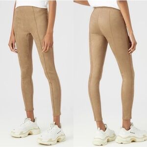Spanx Faux Suede Leggings camel tan women’s large